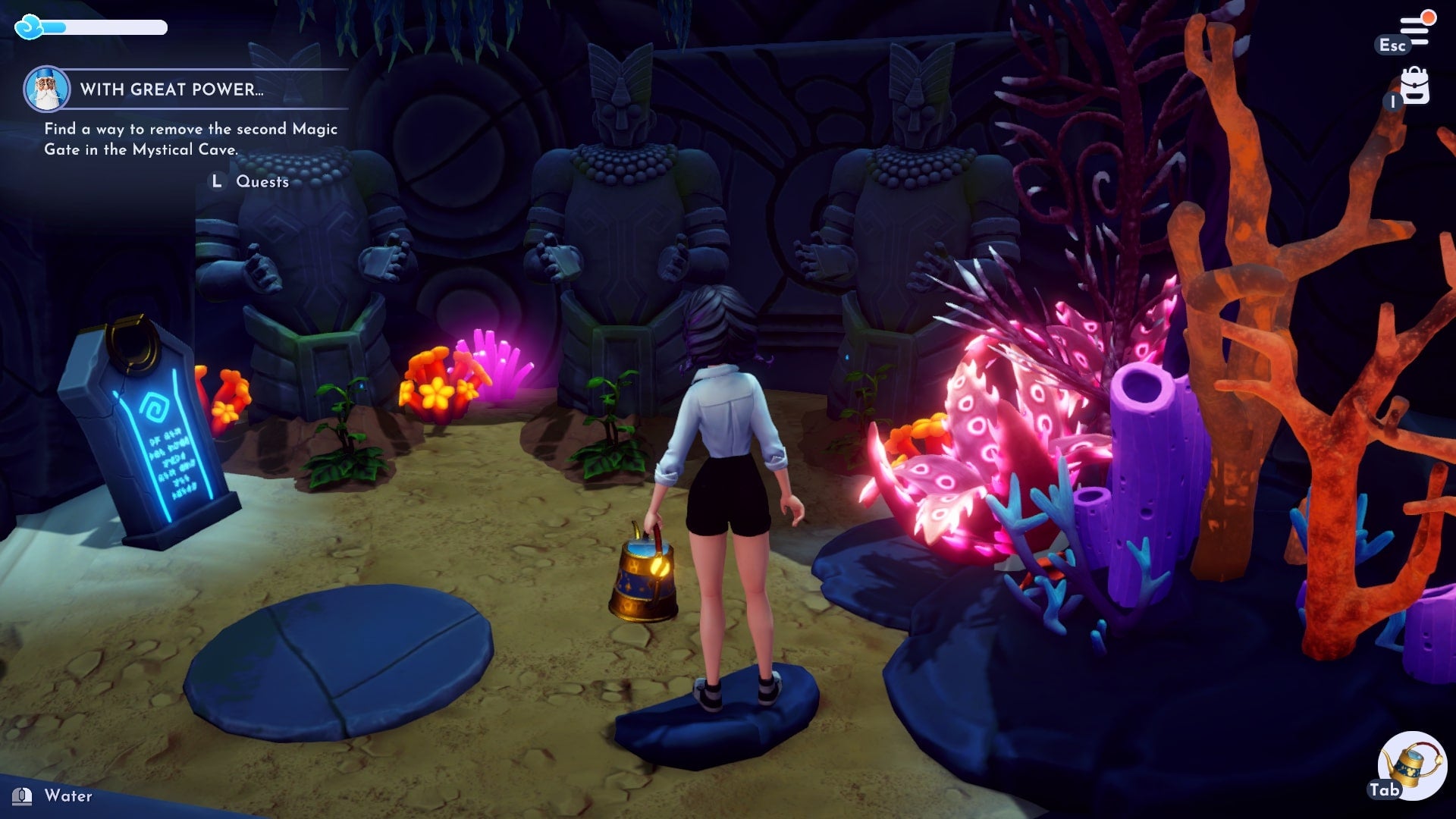 Where To Put Stone Slab In Mystical Cave Disney Dreamlight Valley With Great Power Walkthrough: How to solve the